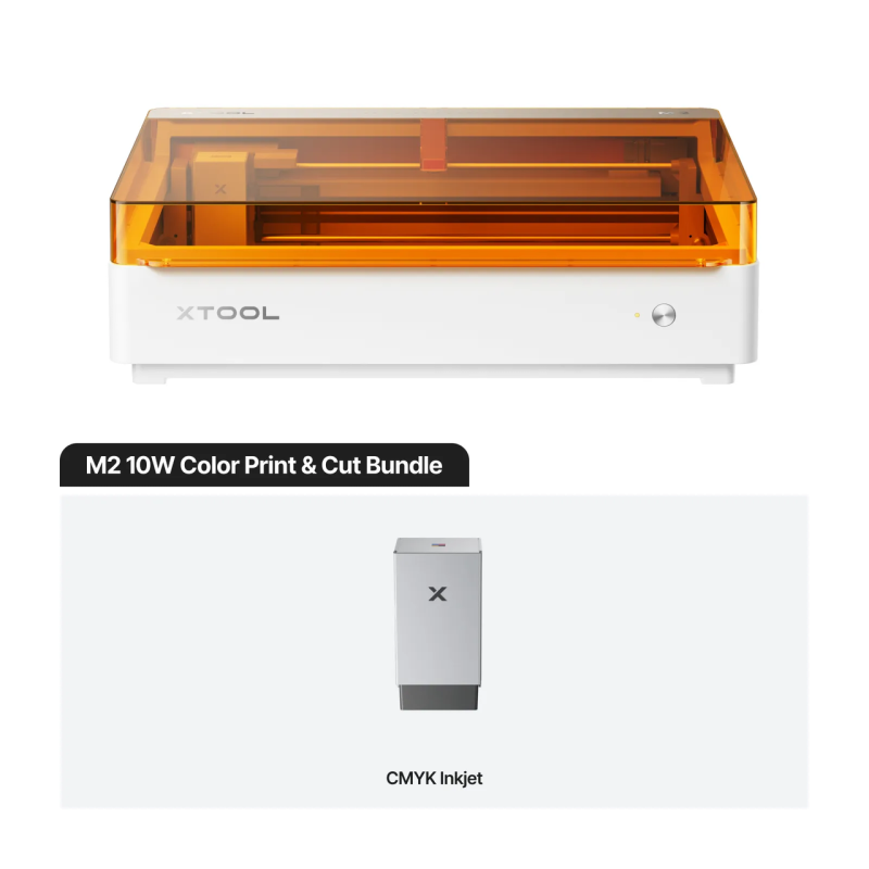 Xtool Laser Printer - M2 10W Color Print & Cut Bundle